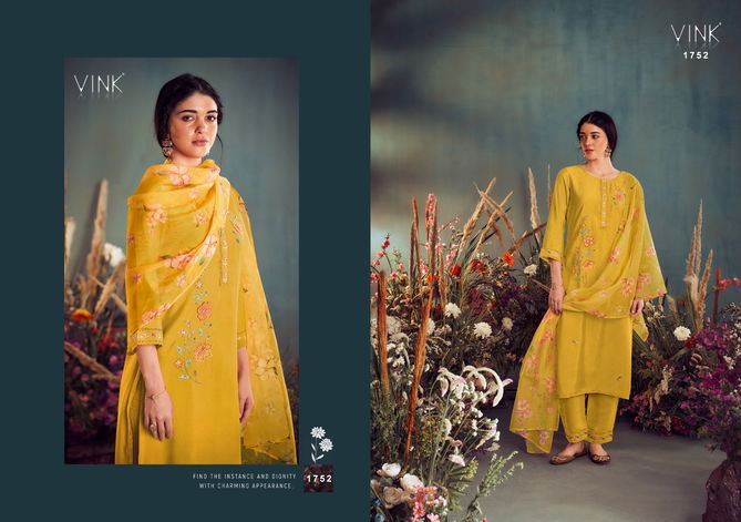 Ehsaas By Vink 1751 To 1756 Kurti With Bottom Dupatta Suppliers in India